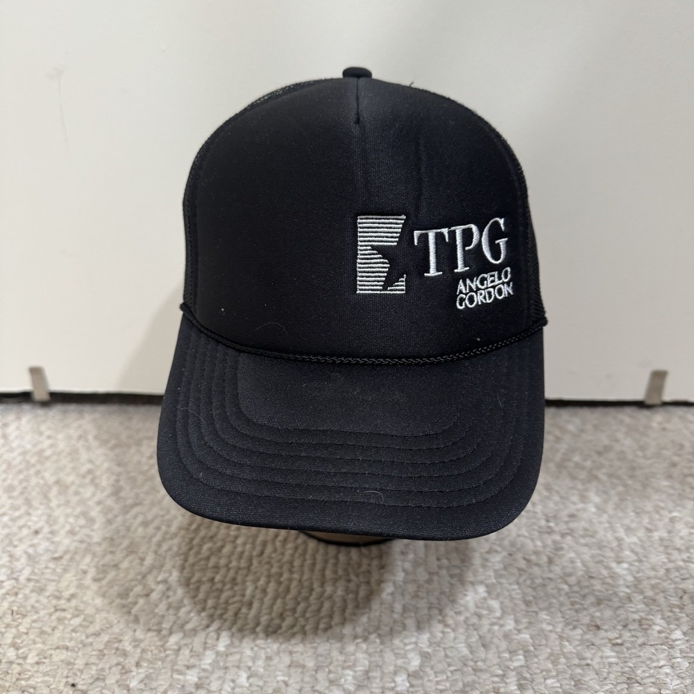 TPG Texas Pacific Group Angelo Gordon Credit Private Equity Black Trucker's Hat